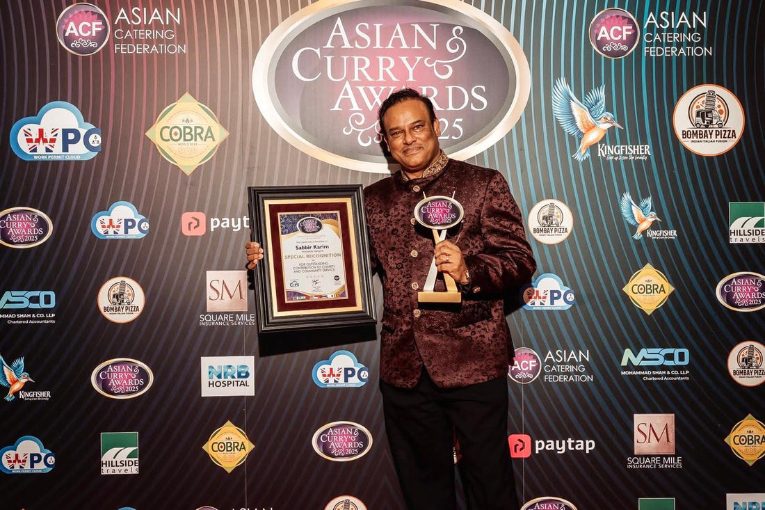Trustee Sabbir Karim honoured at Asian Curry Awards